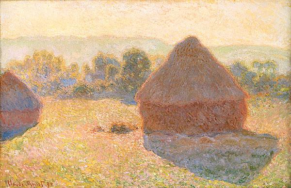 Claude Monet Meules, milieu du jour Norge oil painting art